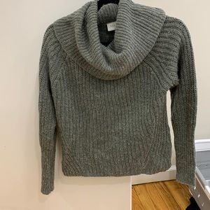 ASOS Vila gray sweater drape turtle neck